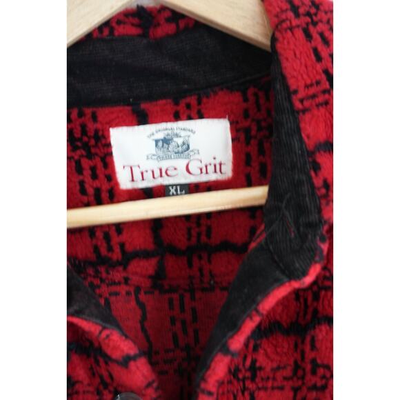 True Grit The Original Standard Red Pullover Fleece Size Extra Large - Picture 4 of 6